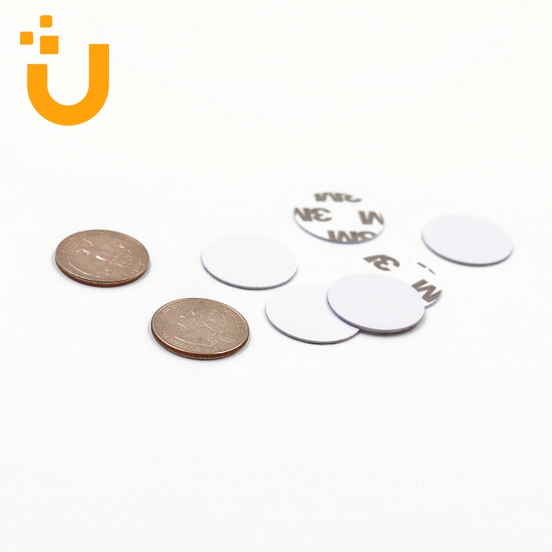 ntag213 on metal white tokens with 3M 300SLE