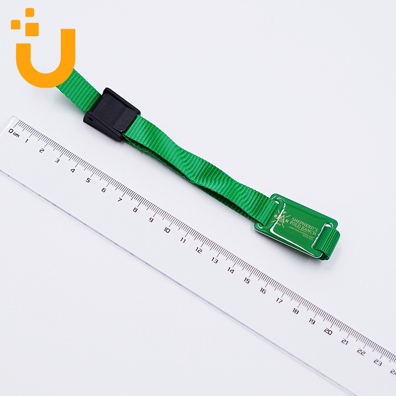 Custom Printing Durable Using NFC Nylon Wristbands With Slider PVC Tag 