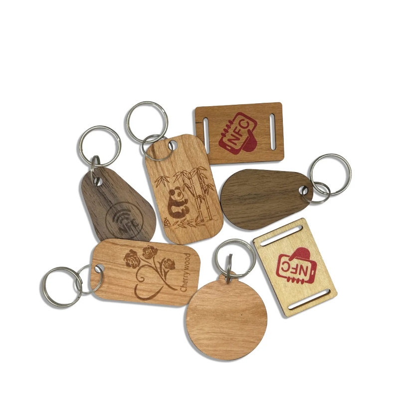 custom nfc wooden keytag for access control